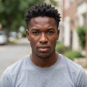 centre parted cornrows