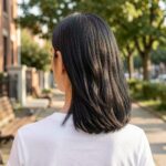 Shaved Nape With Lotus Design