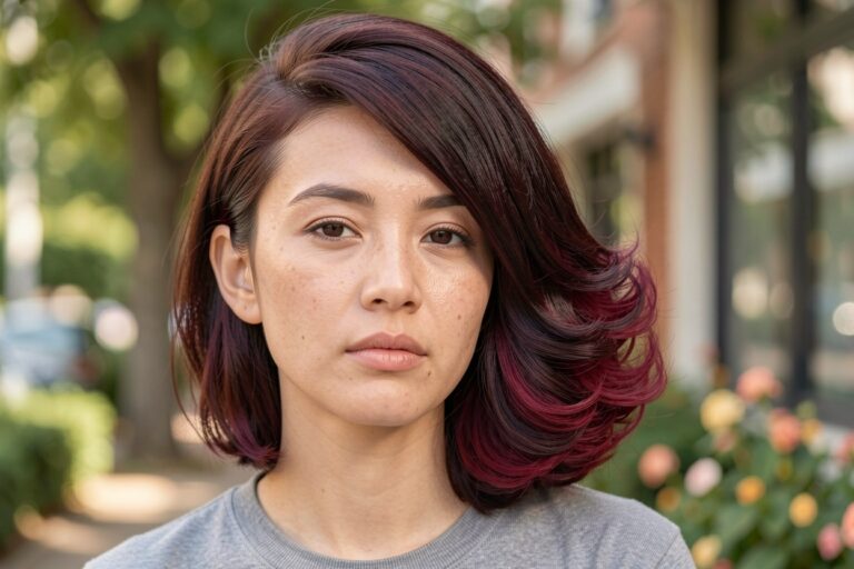 red ombre hair color ideas