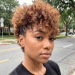 Curly Undercut Pixie