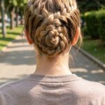 French Braid Spiral Bun