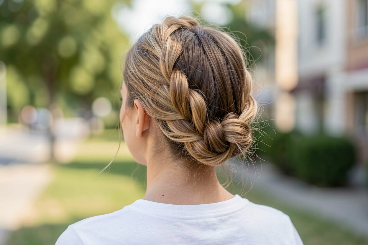 pull through crown braid