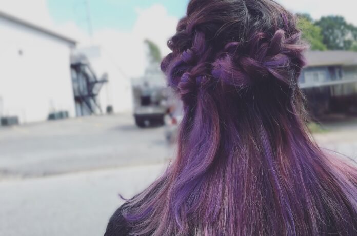 purple balayage hair color ideas