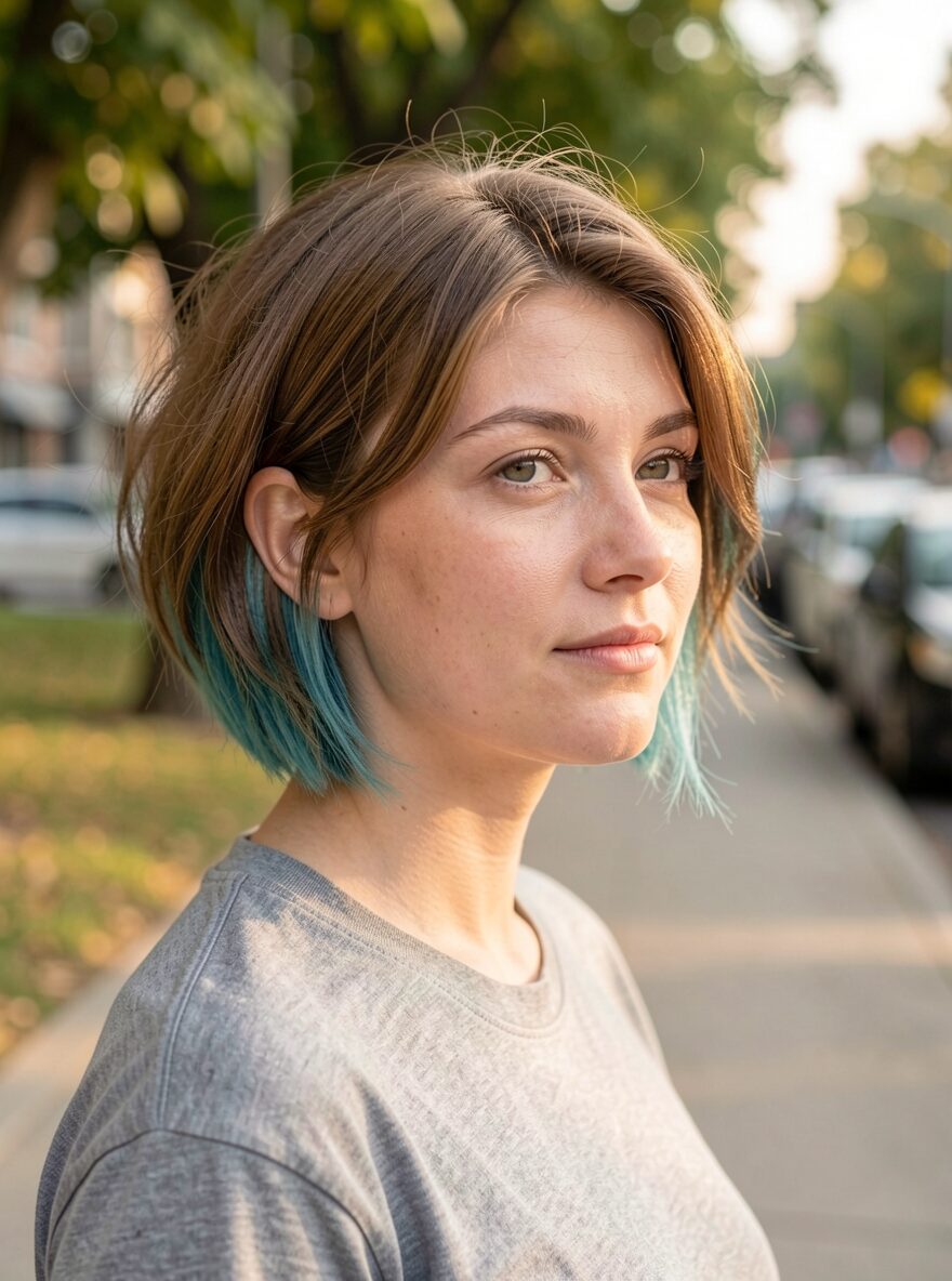 teal blue underlights