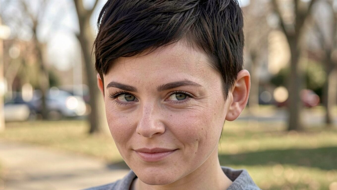 Long Bangs Pixie