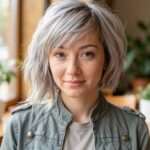 Asymmetrical Bob With Bangs