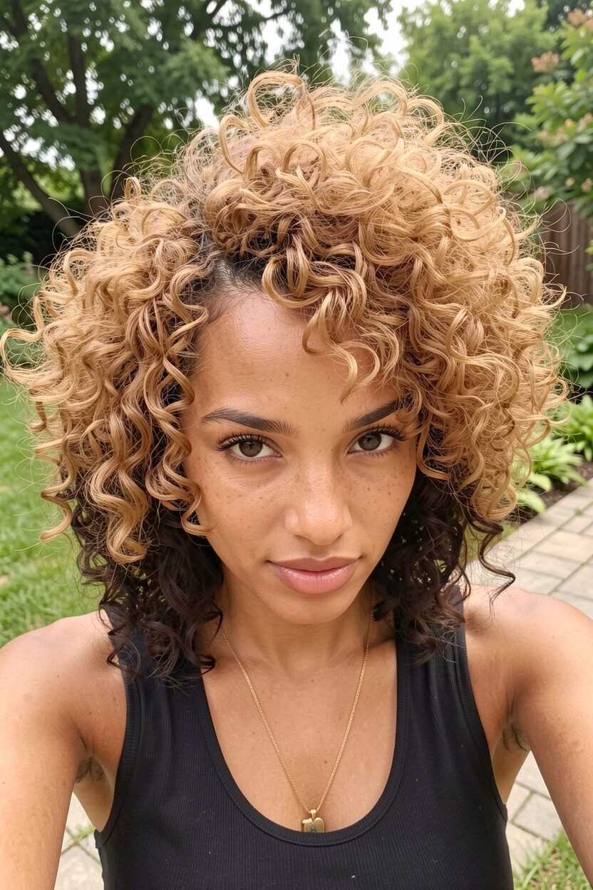 blonde freetress crochet hair