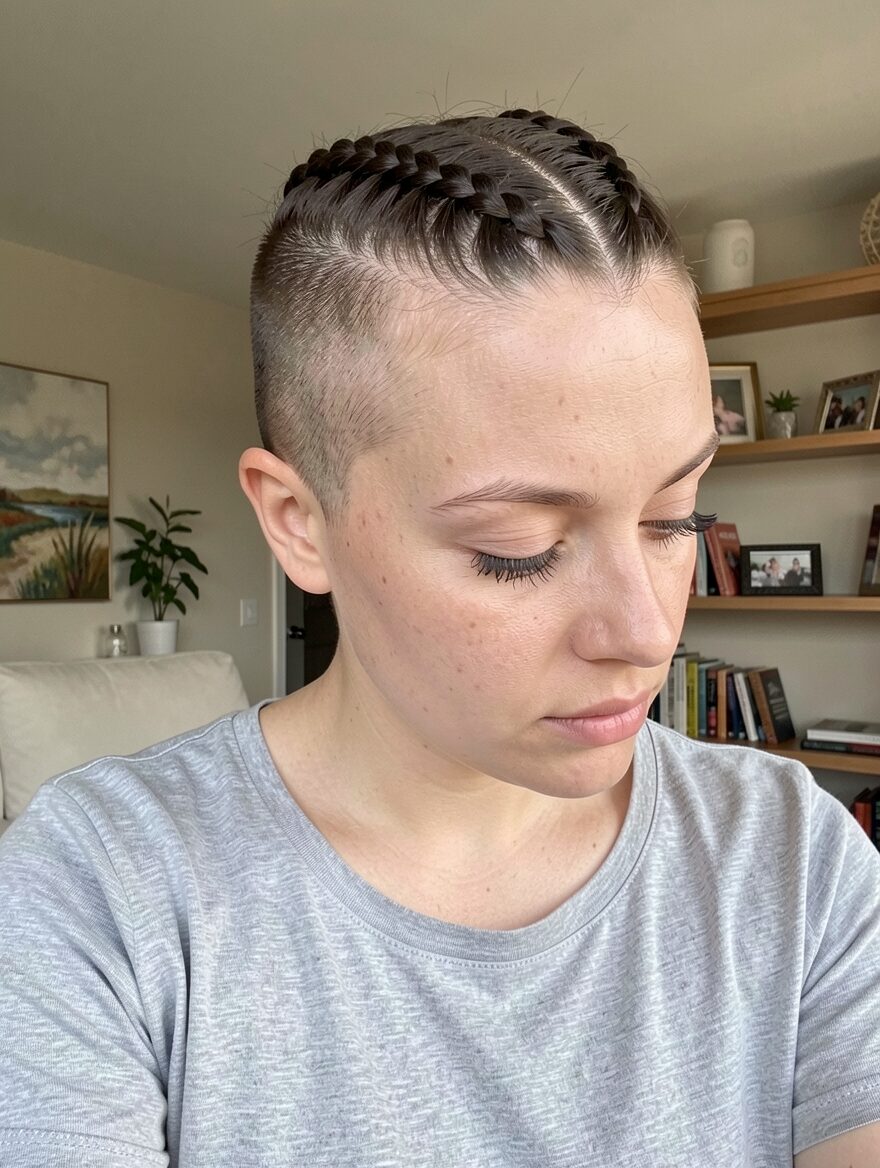 dutch braids undercut