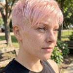 Pink Undercut Pixie