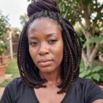 Half Up Ponytail Short Box Braids