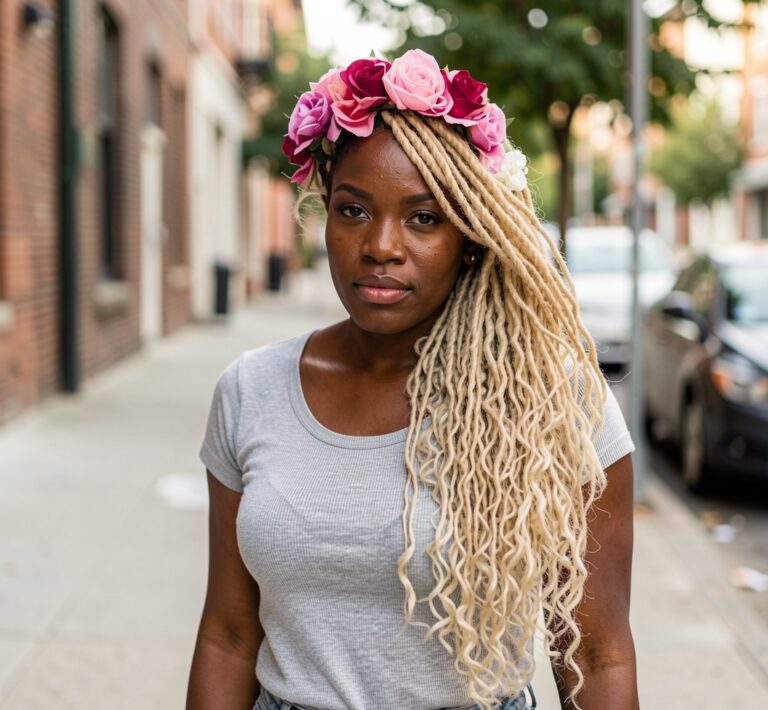 Blonde Faux Locs Looks