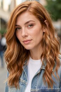 blonde on ginger peekaboo