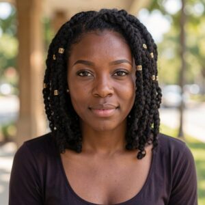 chunky box braid bob