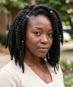 chunky layered box braids