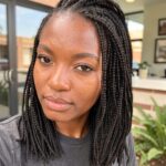 Skinny Braids Blunt Lob