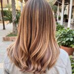 Soft Balayage With Lilac Peekaboos