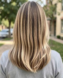dimensional sandy blonde balayage