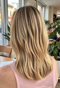 golden sandy blonde hair