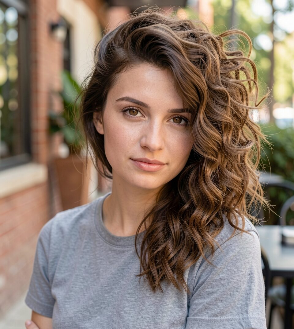 loose thick pencil curls