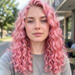 Peachy Pink Curls