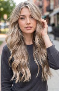 sandy blonde flamboyage