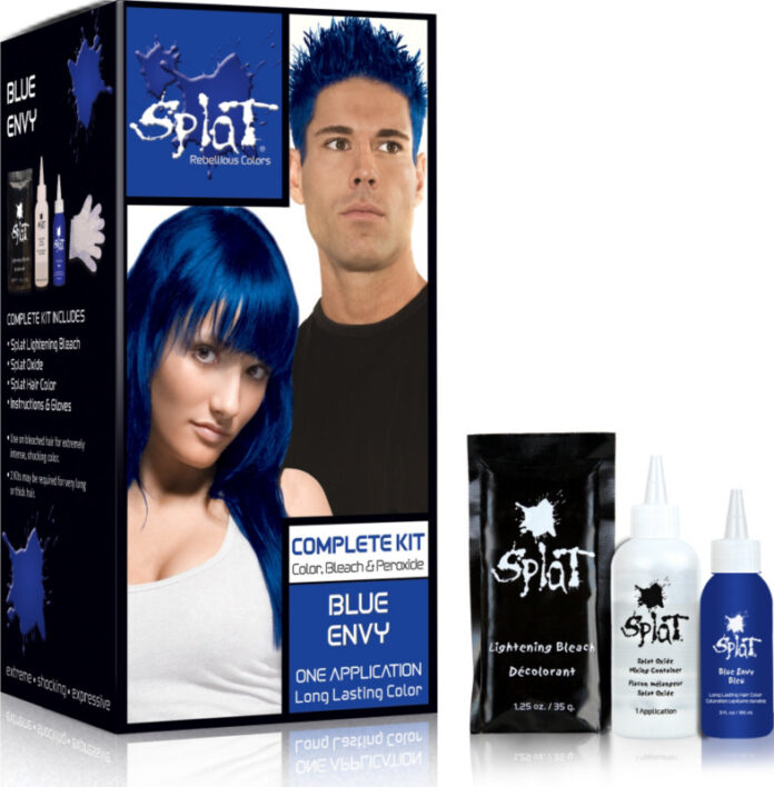 splat blue envy hair dye