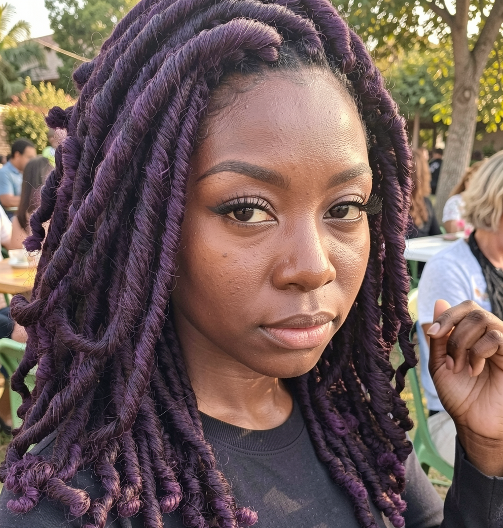 Purple Goddess Locs
