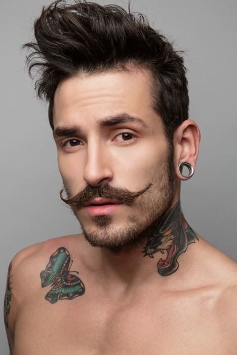 Handlebar with Soul Patch