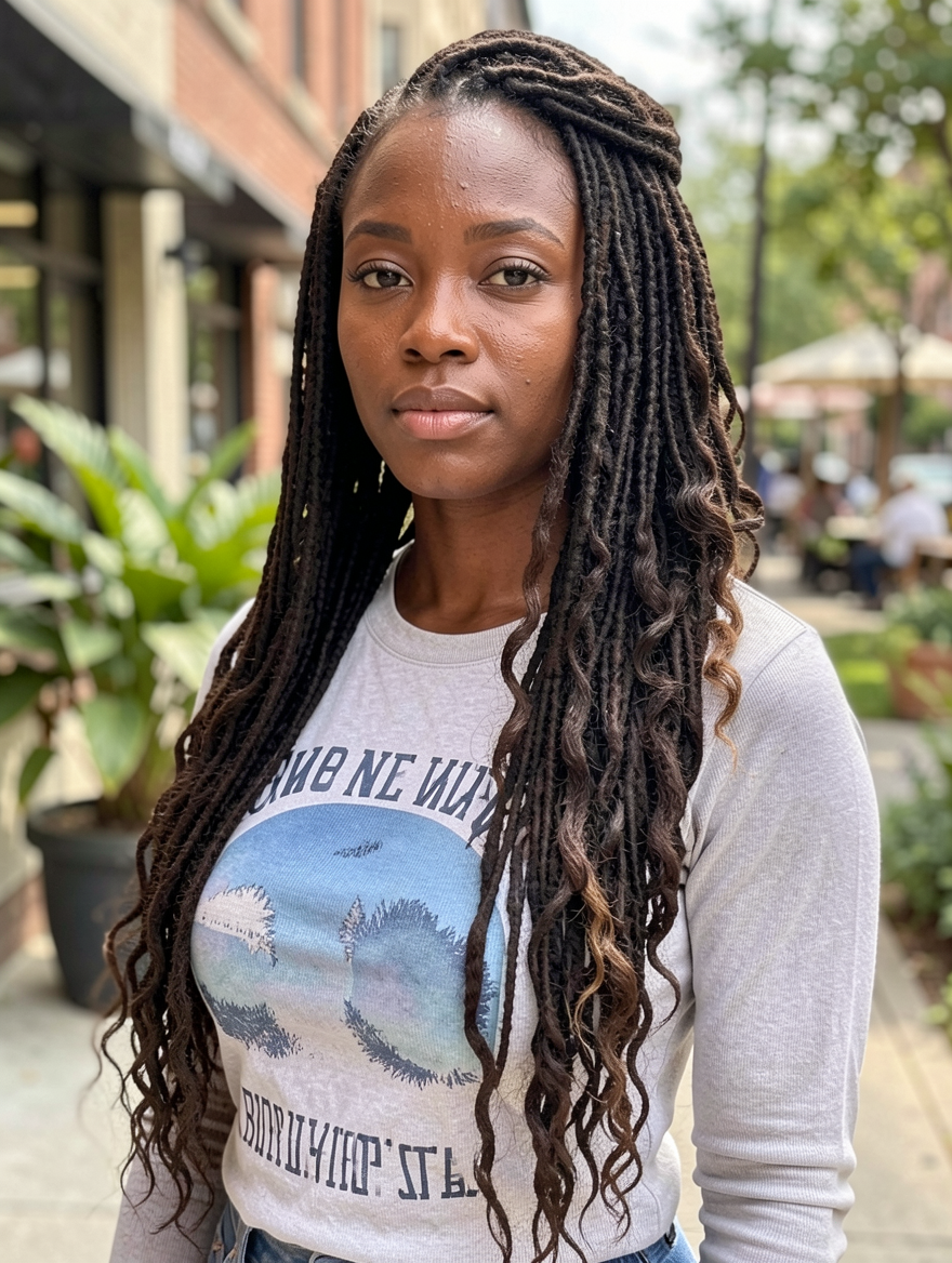 Long & Skinny Goddess Locs