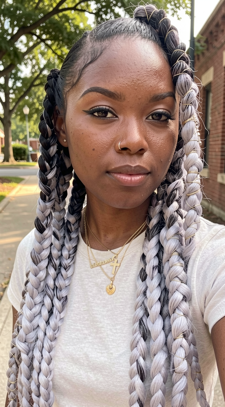 Ombre Jumbo Big Box Braids
