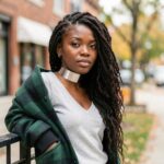 Side Swept Goddess Locs