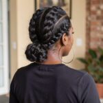 Four Flat Twist Buns