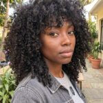 Natural Curls With Bangs