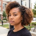 Natural Hair With Flat Twist