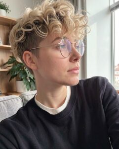 tousled curls undercut