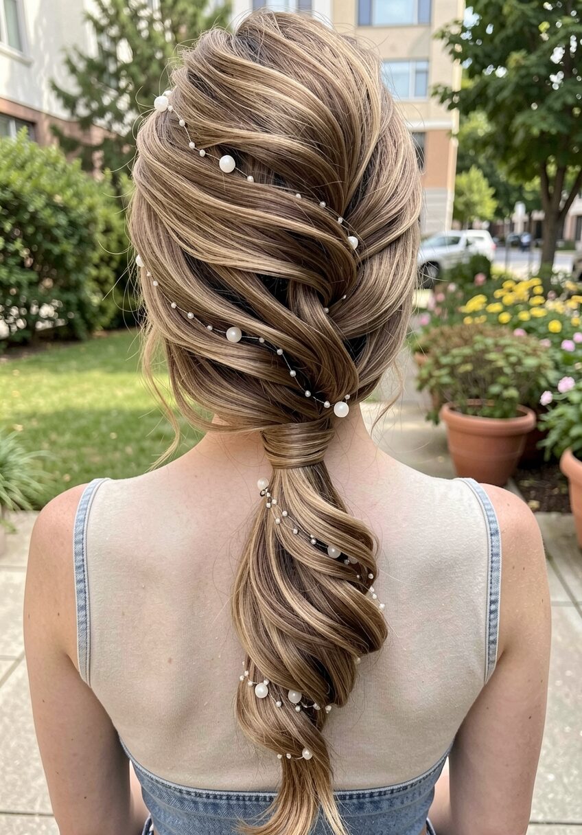 loose braids bridal style