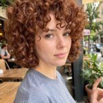 Spiral Perm With Bangs
