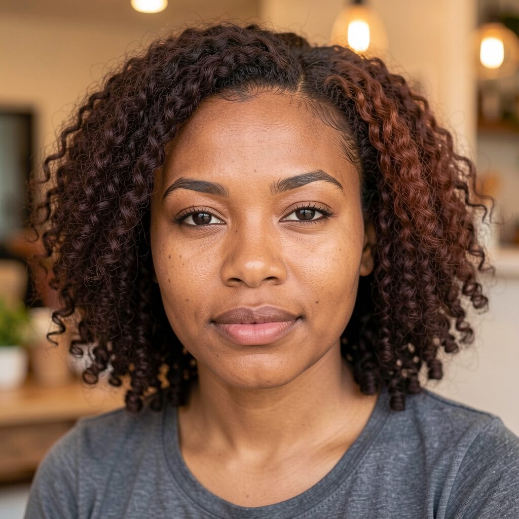 half braided style