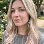 Peach Blonde Rose Gold Balayage