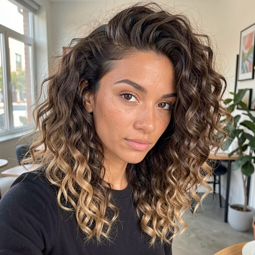 Spiral Perm ombre