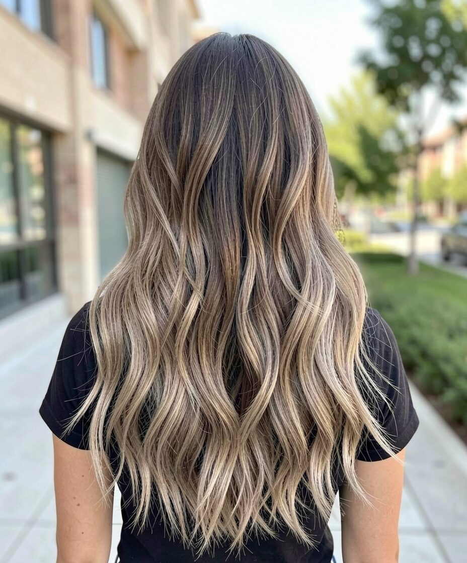 ash brown ombre
