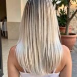Balayage Styles For Straight Hair Ash Brown To Platinum Balayage