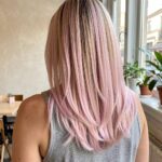 Balayage Styles For Straight Hair Blonde And Pastel Pink Balayage