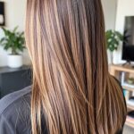 Balayage Styles For Straight Hair Chestnut Brown With Caramel Undertones