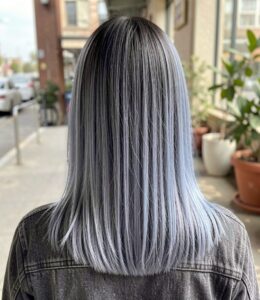 Balayage Styles for Straight Hair - Denim Balayage