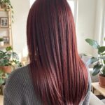 Balayage Styles For Straight Hair Mahogany And Cherry Balayage