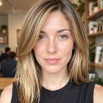Balayage Styles For Straight Hair Messy Bob With Honey Balayage