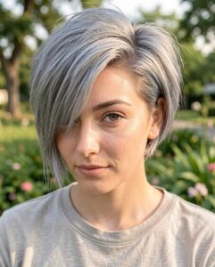 Balayage Styles for Straight Hair - Pixie Crop Balayage