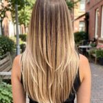 Balayage Styles For Straught Hair Brunette And Honey Blonde