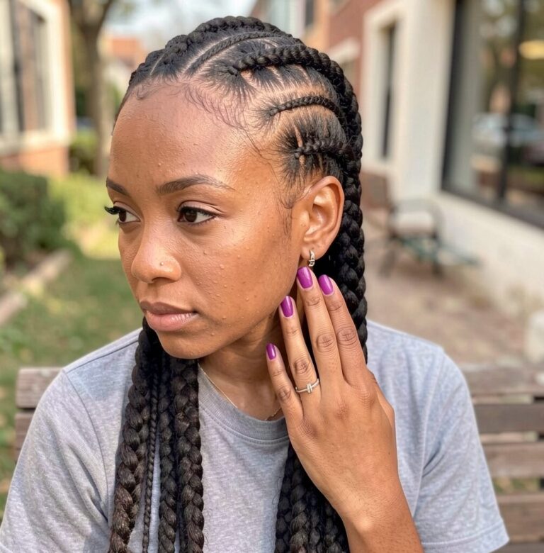 Braided part feed in braids